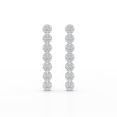 0.95 CT Dangle & Drop Lab Diamond Earrings - Jama Jewels